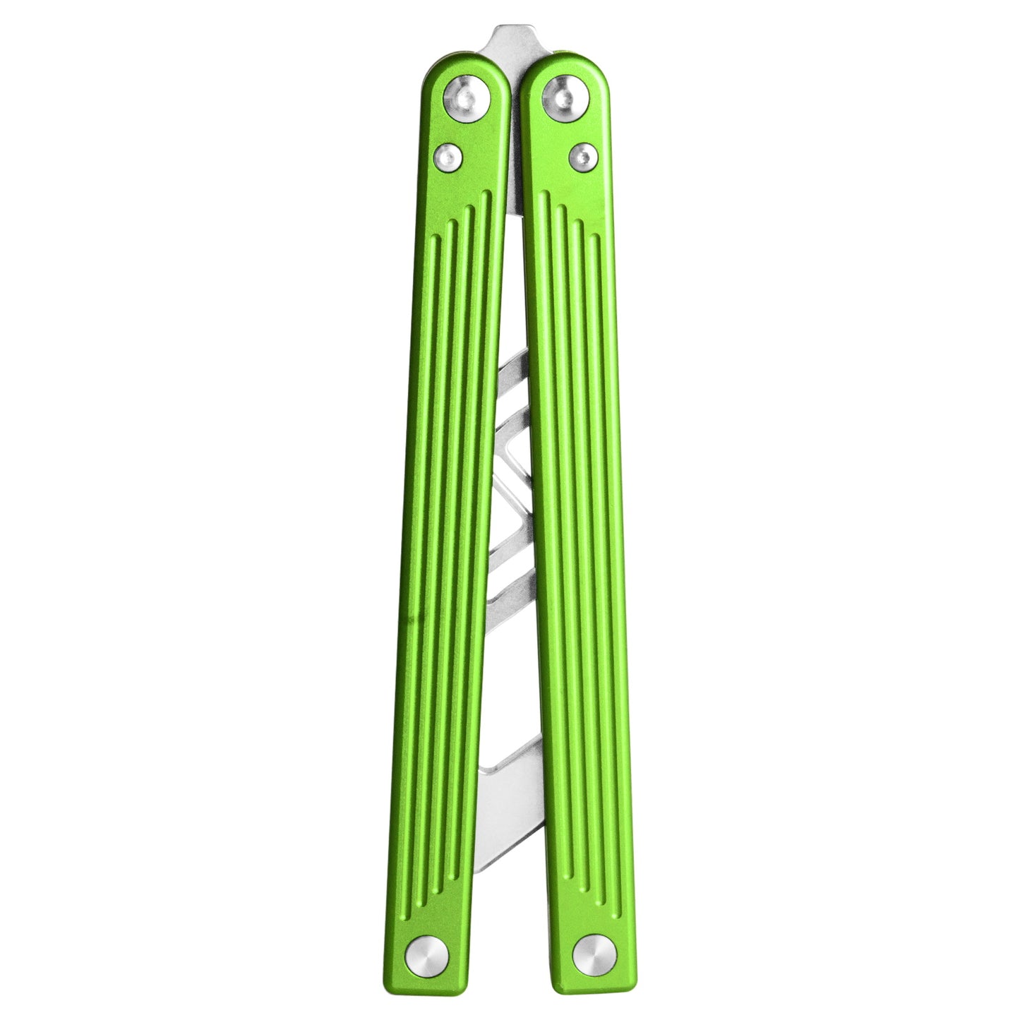 Andux Balisong Butterfly Knife CNC Effective Bushing System 6061 Aluminum Handle Lock Free CNC-H02