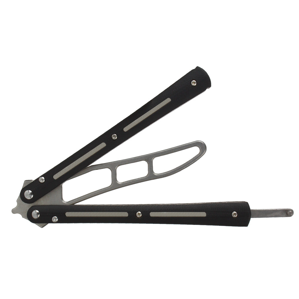 Andux Balisong with Replacement Screws Black CS/HDD45