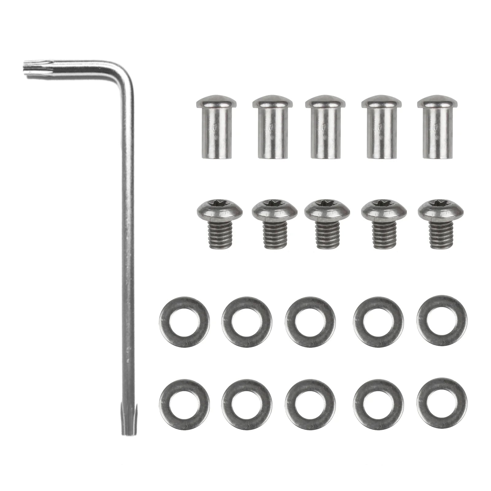 Andux Balisong Accessories Set Including 10 Gasket/Bearings, 5 Bolts