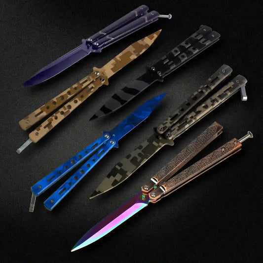 Andux Balisong Practice Trainer Blade Without Holes CS/HDD12