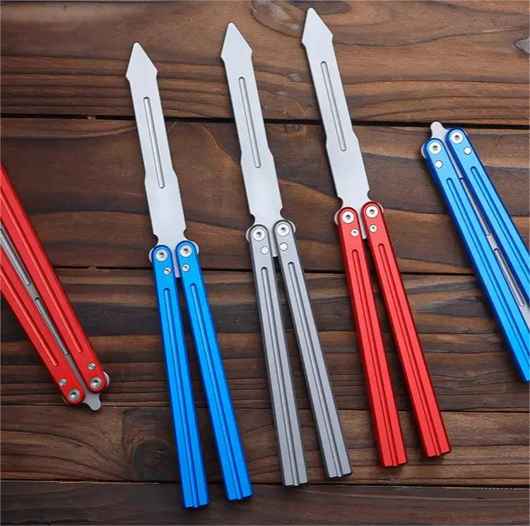 Andux Balisong Butterfly Knife CNC Bearing System 6061 Aluminum Lock F