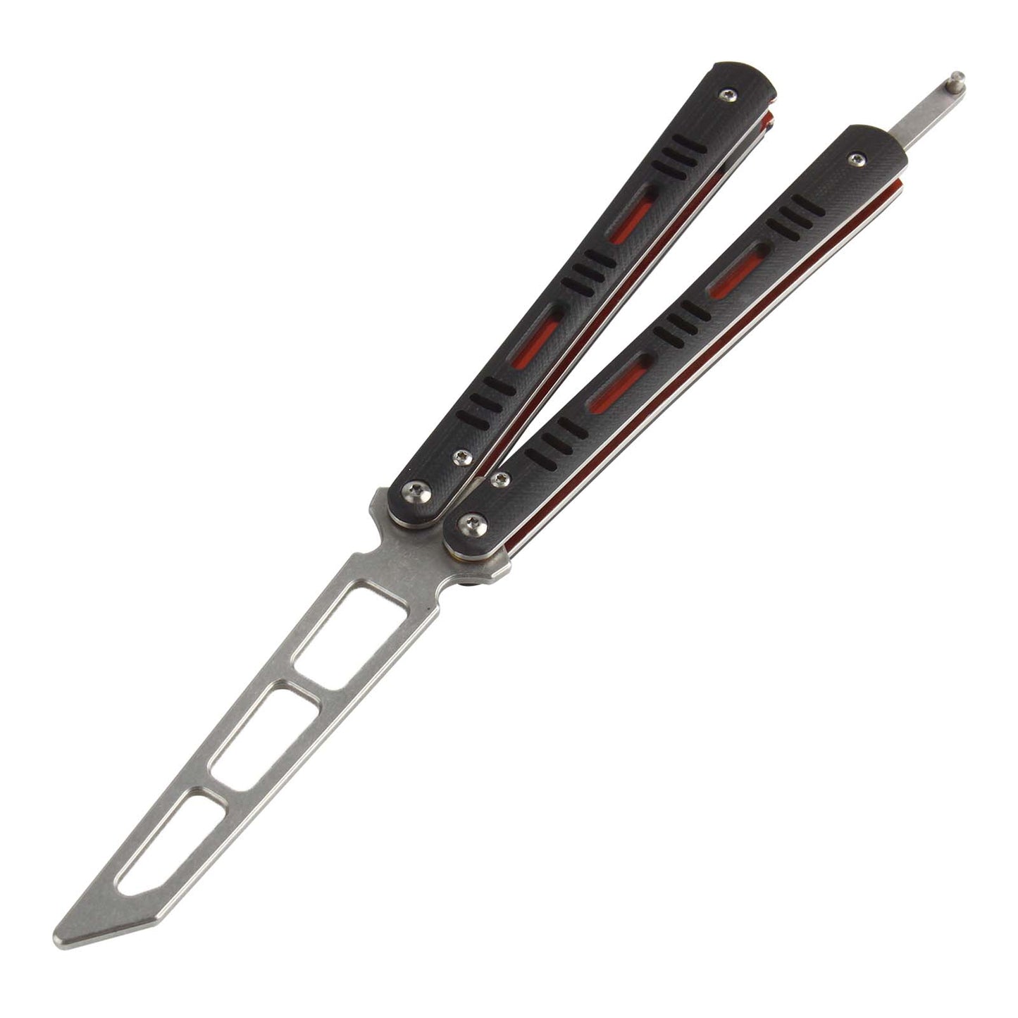 Andux Balisong with Replacement Screws Red CS/HDD45