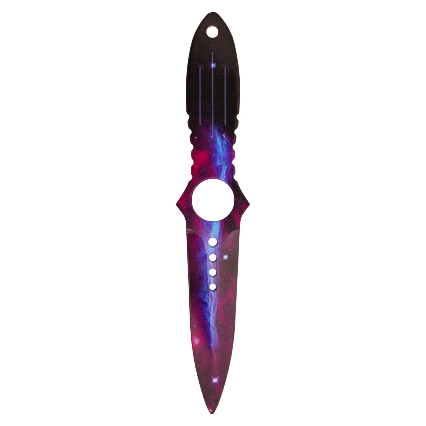 Andux Fixed Blade Skull Style Balisong Purple (ONLY Available in the United States)