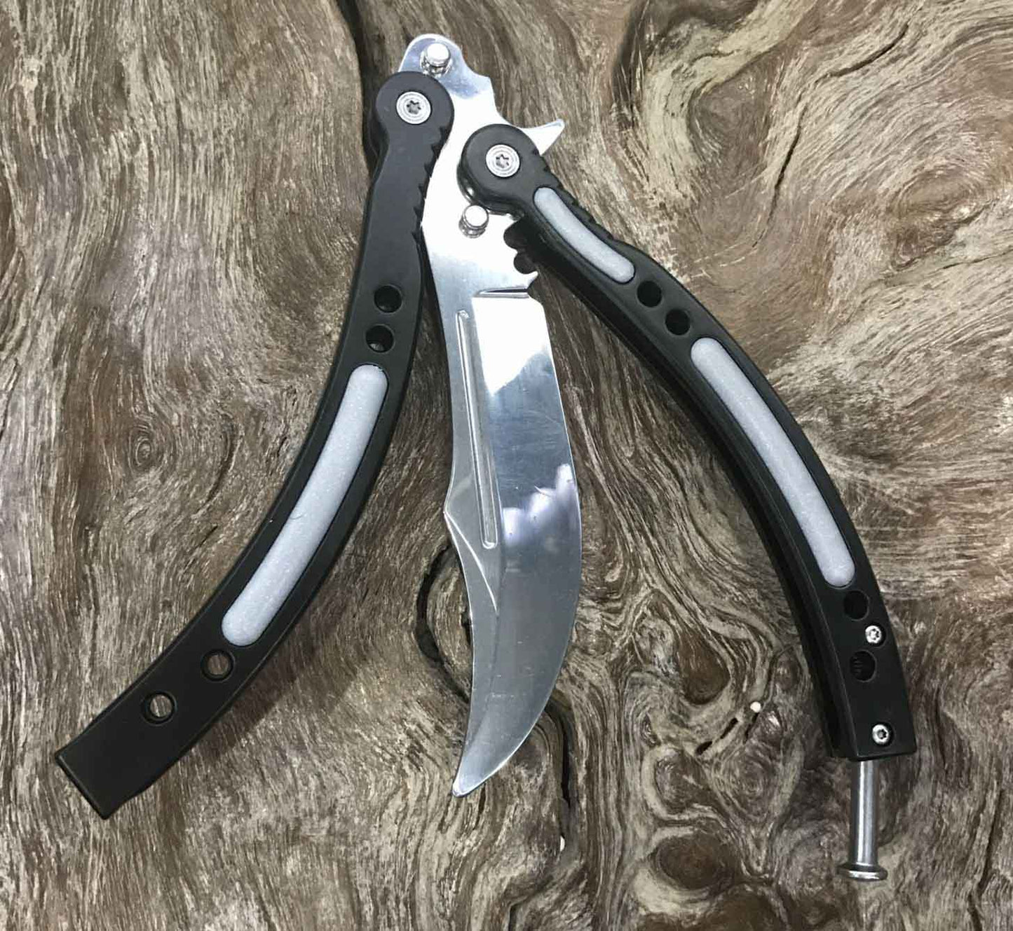 Andux Balisong Practice Trainer Curved Blade CS/HDD13