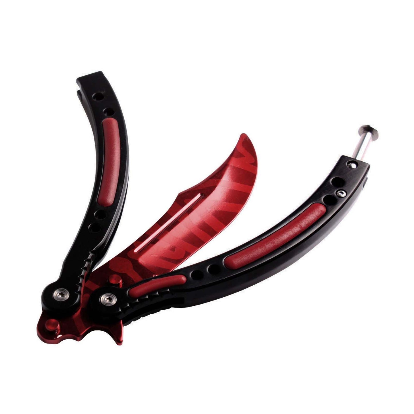 Andux Balisong Practice Trainer Curved Blade CS/HDD13 (Red) (Not Available in the UK)