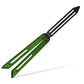 Andux Balisong Butterfly Knife CNC Effective Bushing System Training Tool Aluminum Lock Free (Green) CNC82