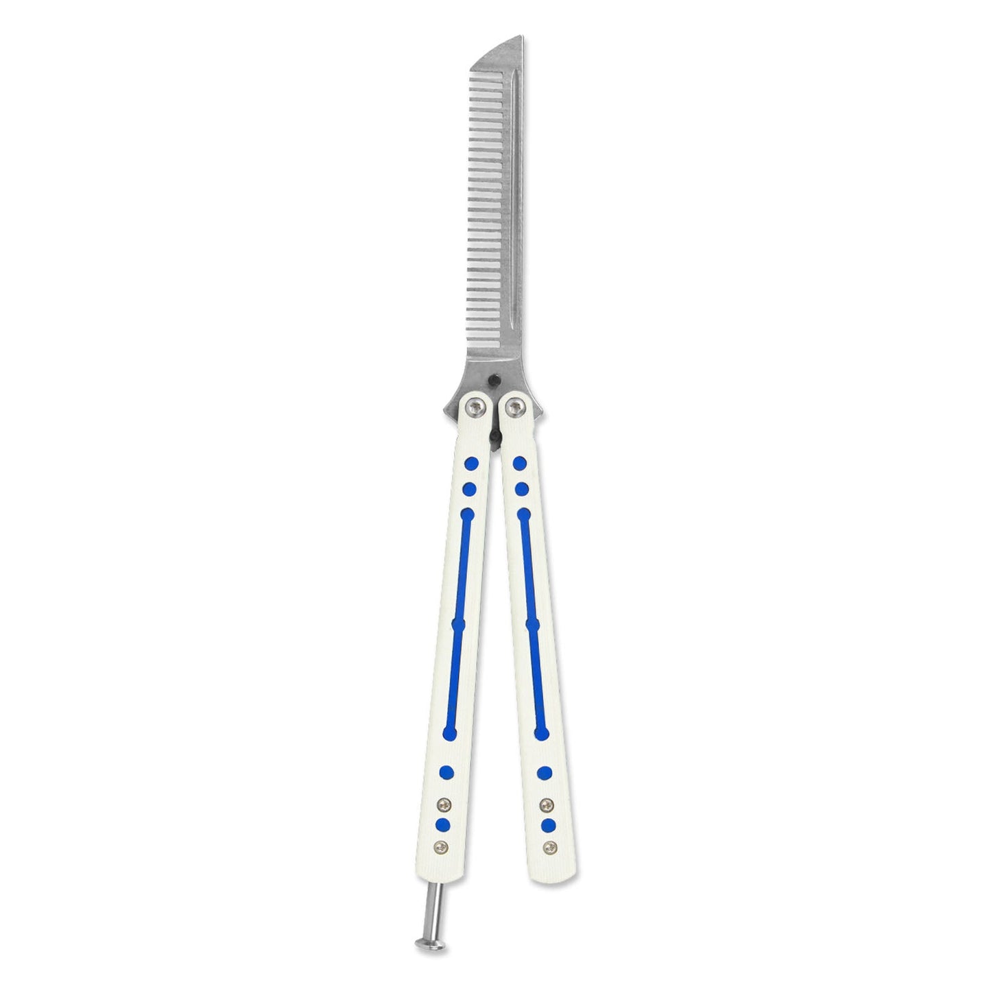 Andux Balisong Comb Style White