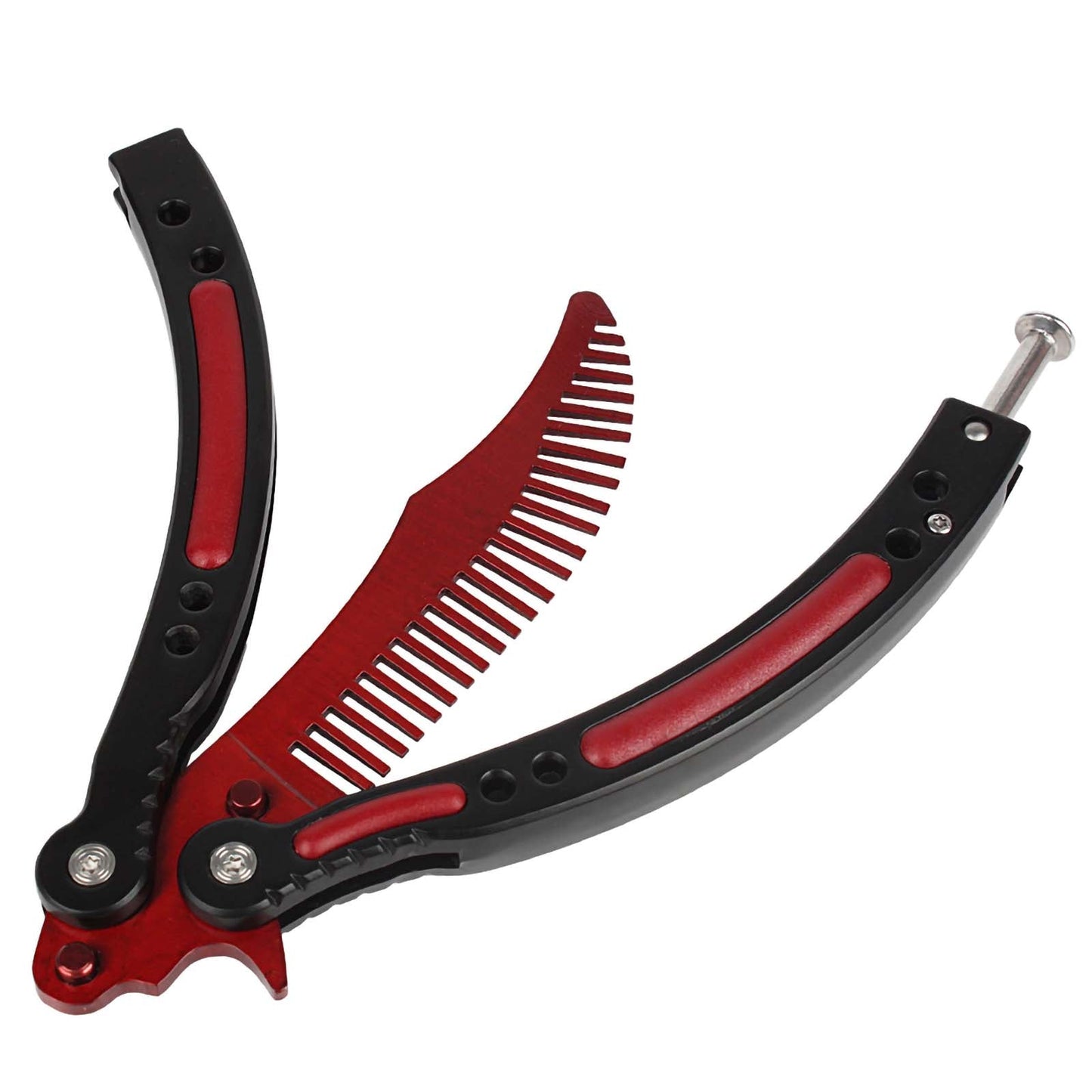 Andux Balisong Comb Style Foldable Curved Flip Trick Practice Tool CS/HDD38(Only Available in European Countries)