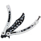 Andux Balisong Foldable Trainer Curved Flip Trick Tool CS/HDD14 White Skull
