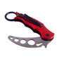 Andux Claw Knife Karambit Trainer Foldable Knife CS/WD01 (Red)