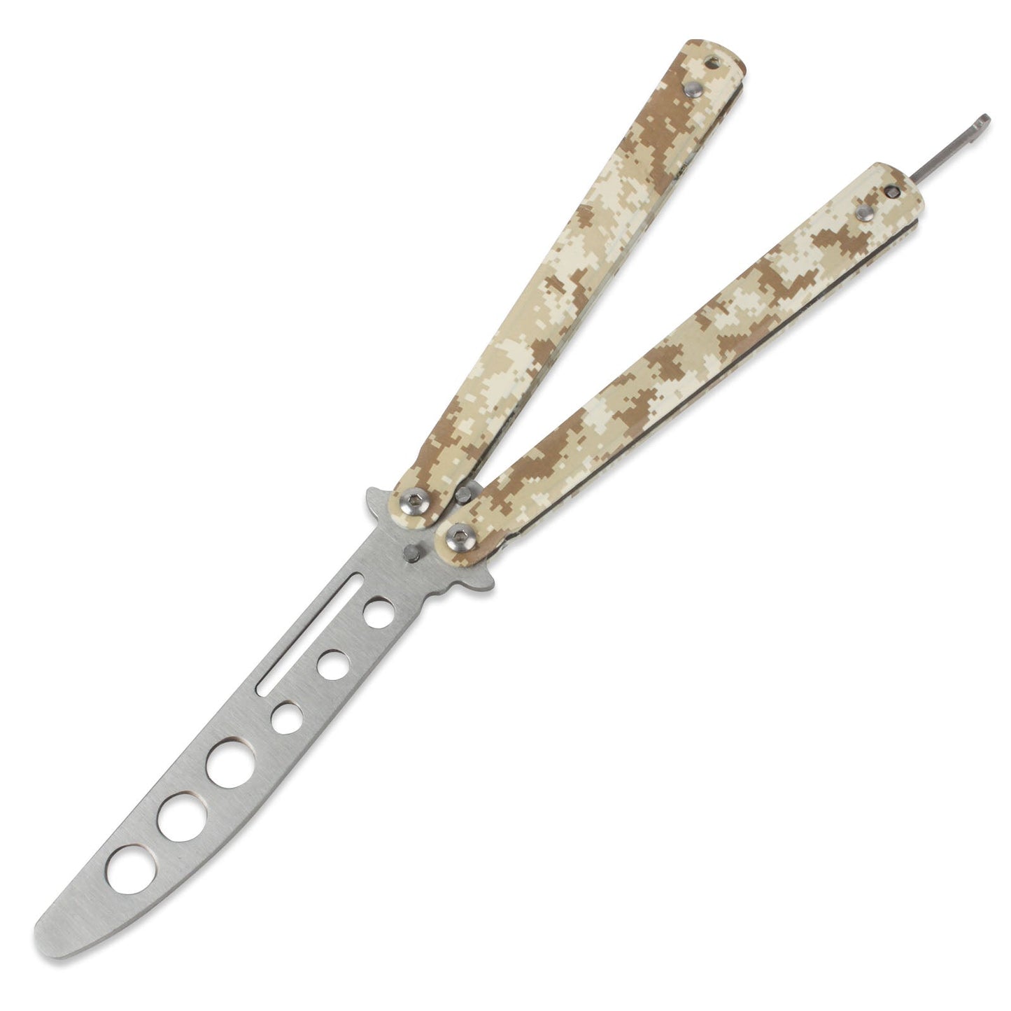 Andux Stainless Steel Balisong Camouflage
