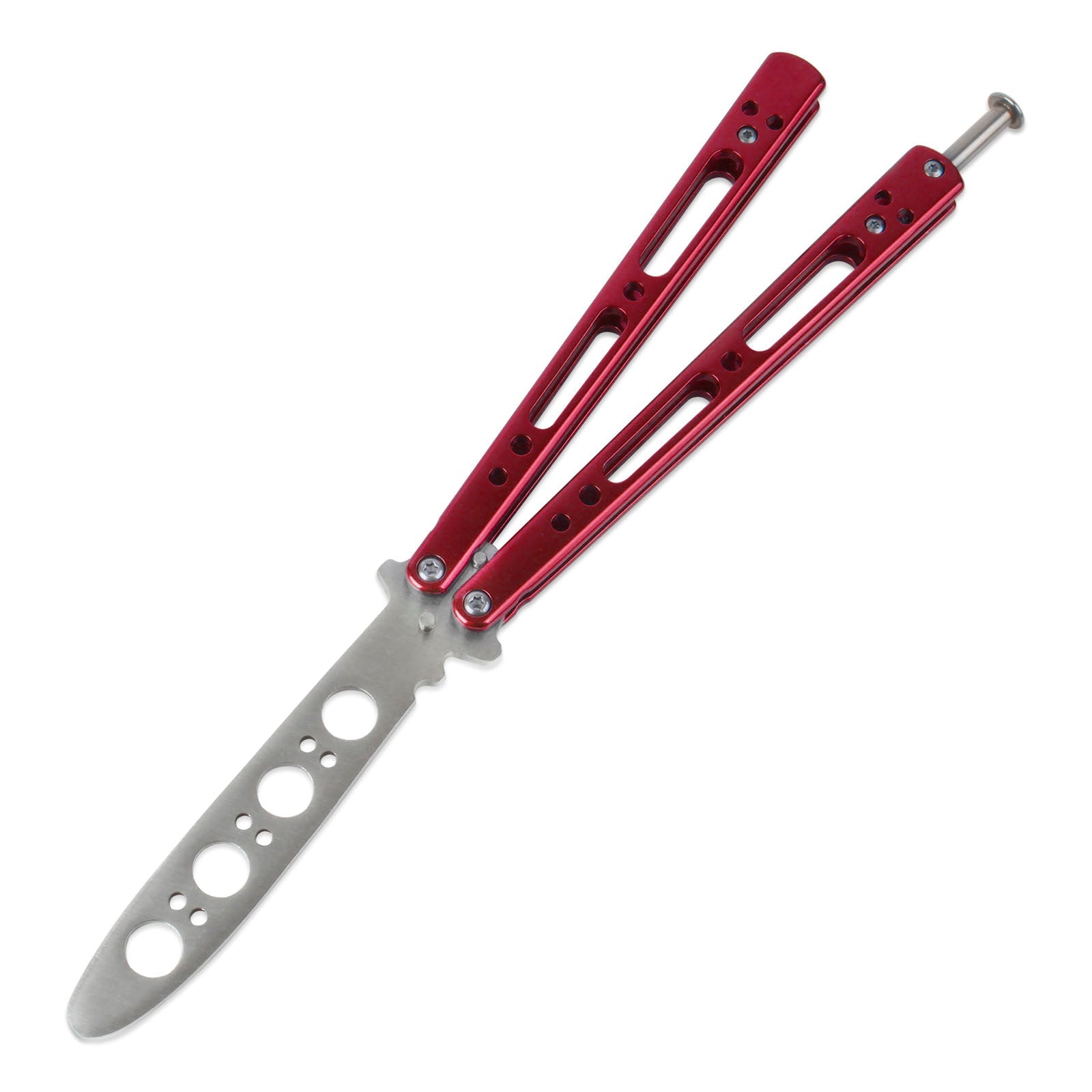 Andux Stainless Steel Balisong Red