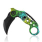 Andux Balisong Karambit Foldable Knife CS/ZD-04 Green (ONLY Available in the United States)